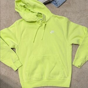 Nike Men's Bright Green Hoodie